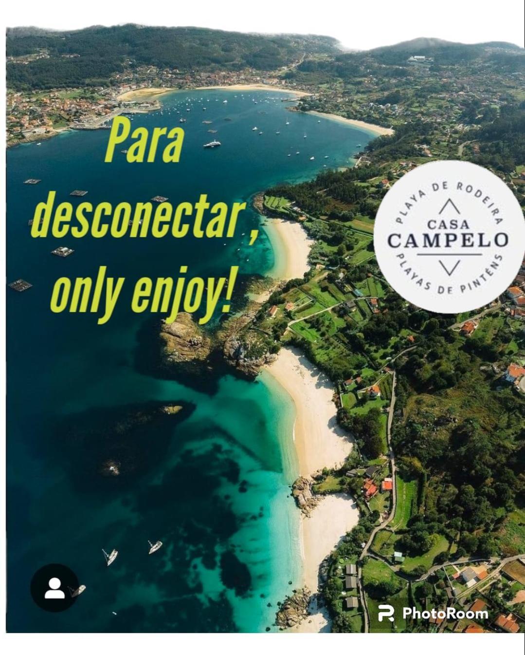 Casa Campelo - Apto Playa De Rodeira Cangas, Garaje Y Wifi Gratis Esterno foto